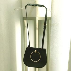 FOREVER 21 Black Crossbody Shoulder Handbag Purse